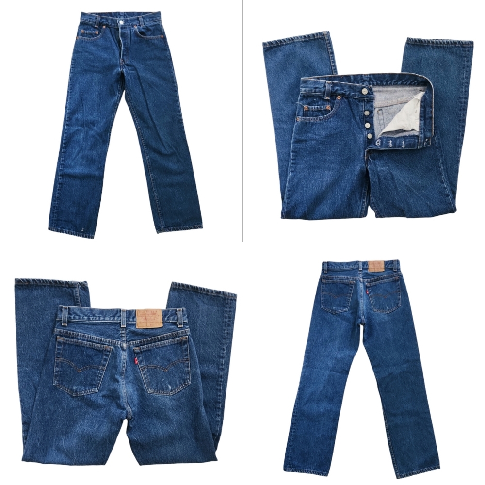 VTG Levi's True Vintage 7010117 XX USA Made Student Fit Red Tab OG Blue 29 X 27
